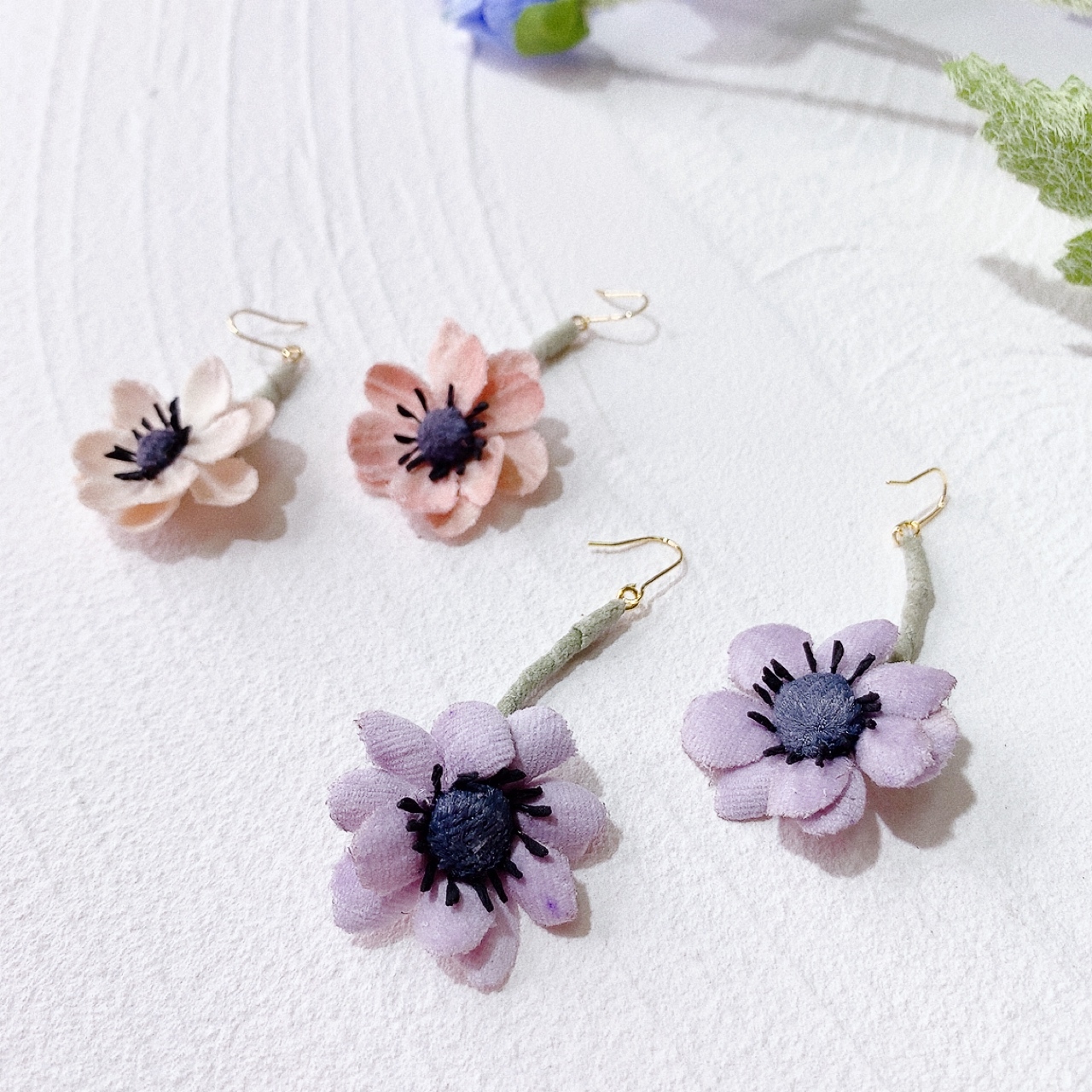 [手作家] 銀蓮花耳環