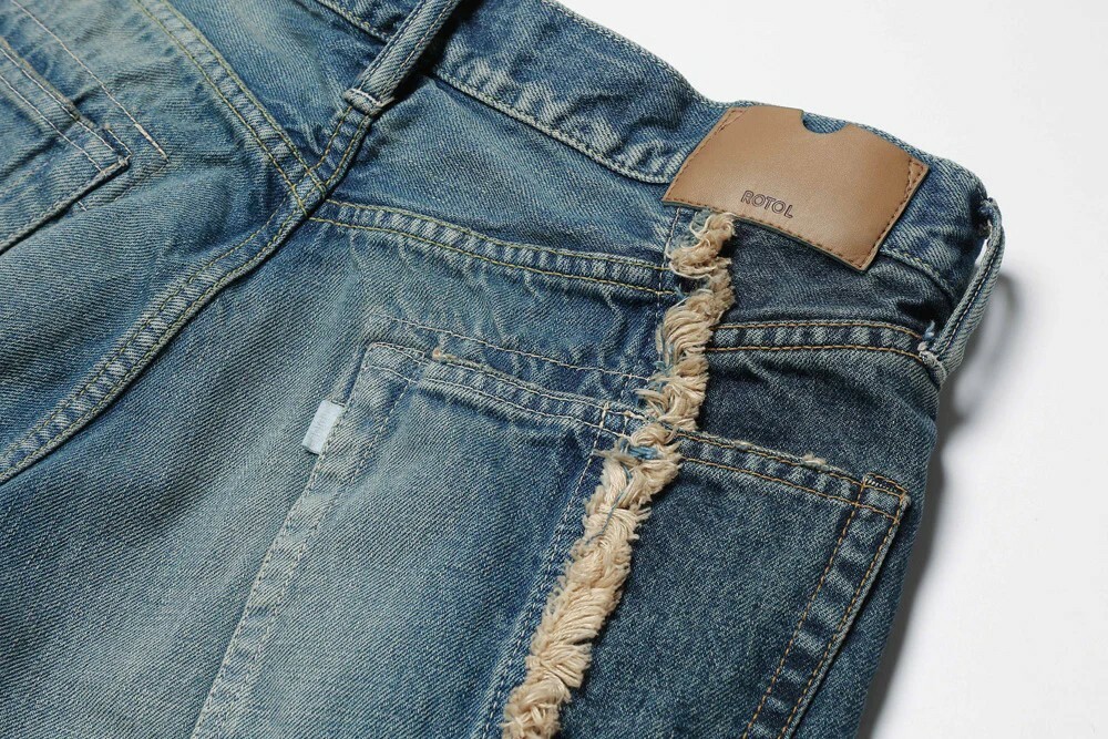 ROTOL - FRANKEN 6POCKETS DENIM DAMAGE