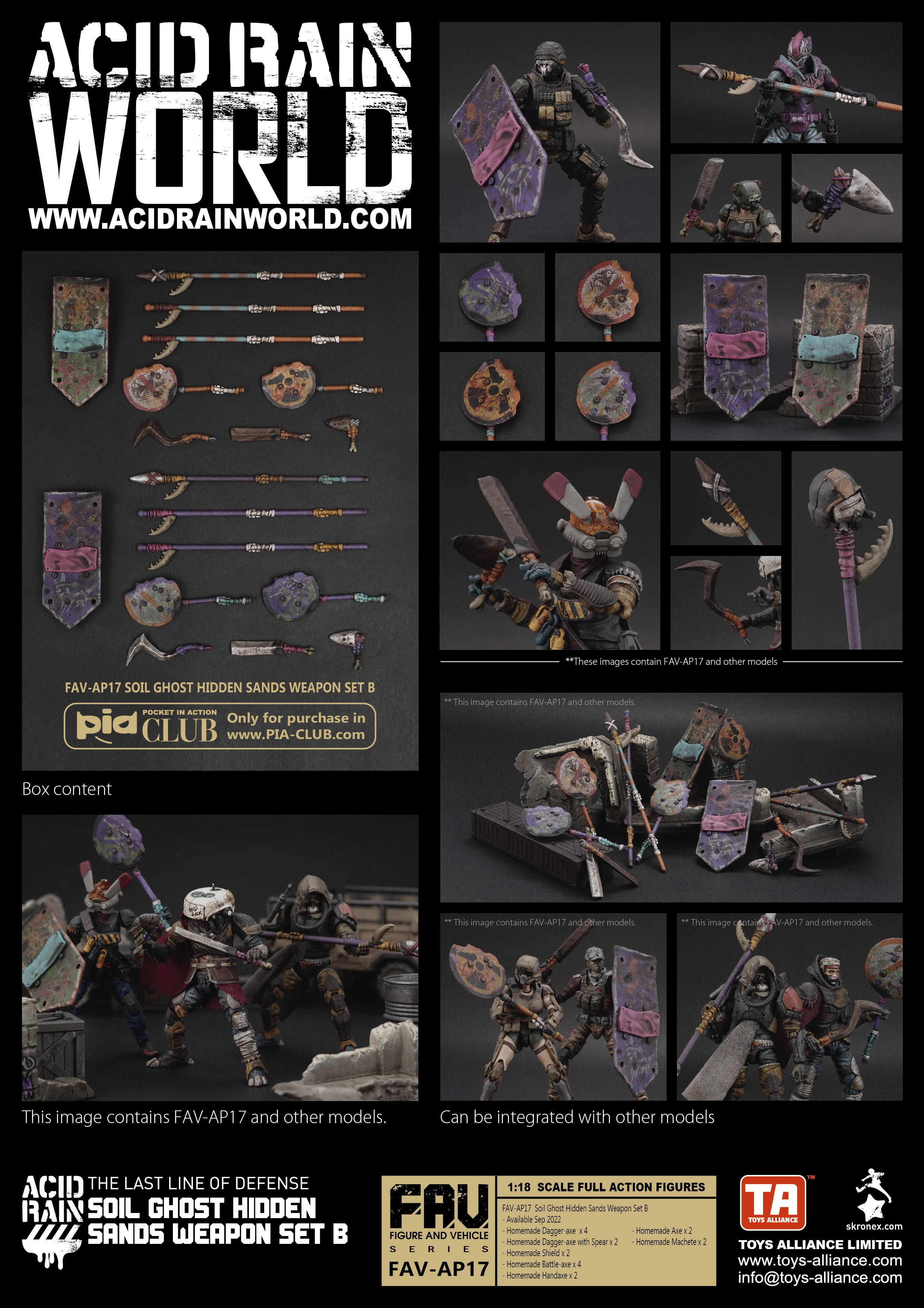 Toys Alliance : 1/18 酸雨 FAV-AP17 土鬼沙隱武器套裝 B
