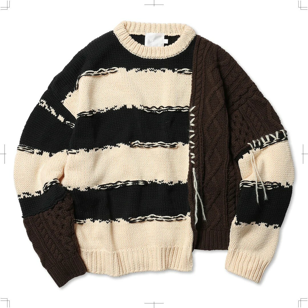 1LDK別注 ROTOL FRANKEN CREW NECK KNIT トップス ニット/セーター wu.ee