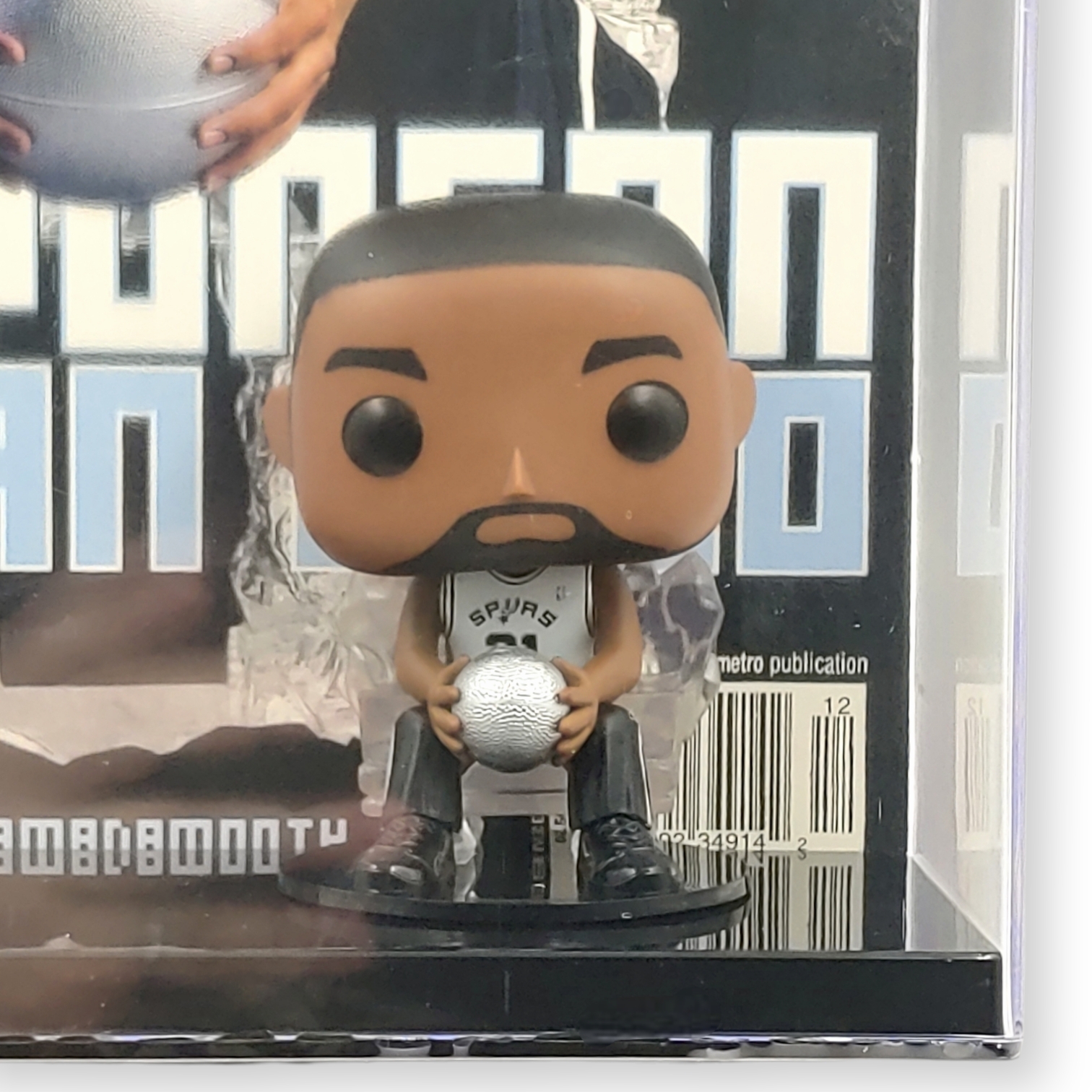 FUNKO POP<經典NBA>馬刺.鄧肯(Slam雜誌封面背景盒)-No.05