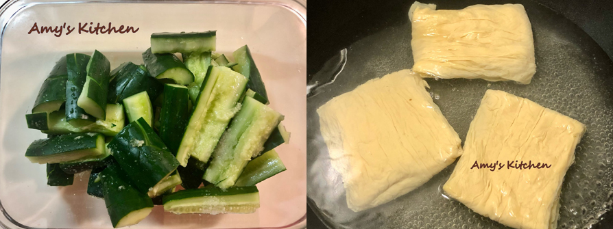 【涼拌豆皮小黃】 Cold Bean Skin Gherkin