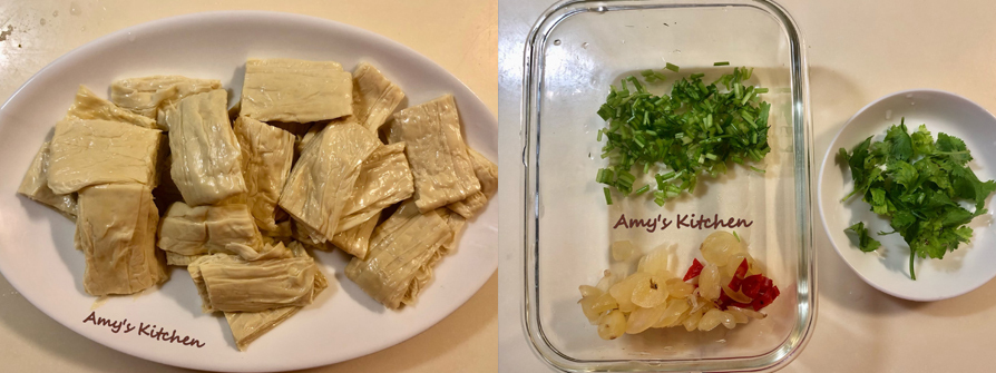 【涼拌豆皮小黃】 Cold Bean Skin Gherkin