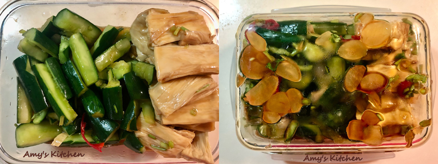 【涼拌豆皮小黃】 Cold Bean Skin Gherkin