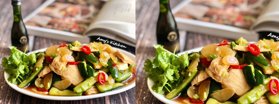 【涼拌豆皮小黃】 Cold Bean Skin Gherkin