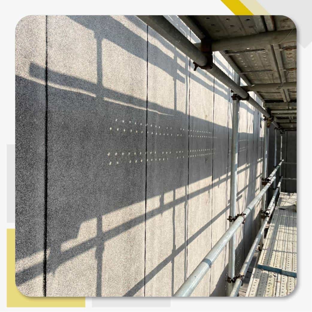 三福氣體使用南寳漆砂面自黏毯防水材料