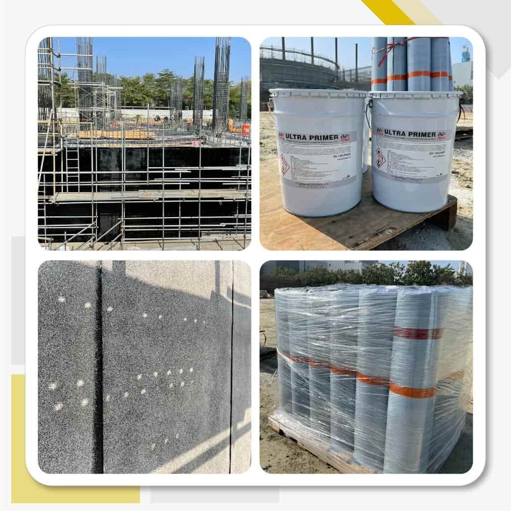 台南 三福氣體 使用南寳漆瀝青底油防水材料