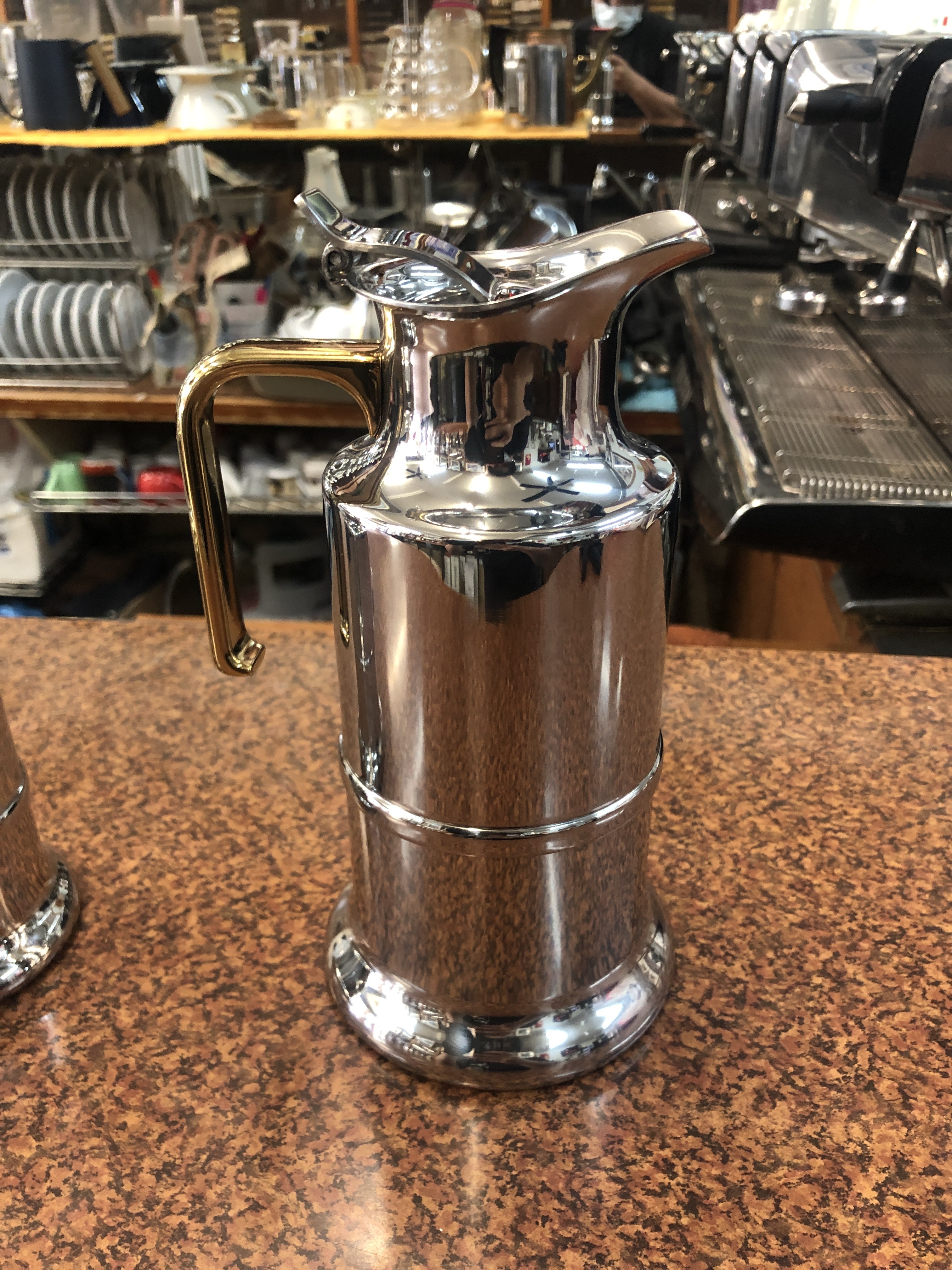 稀有絕版品，Lavazza Club 不鏽鋼摩卡壺，6人份