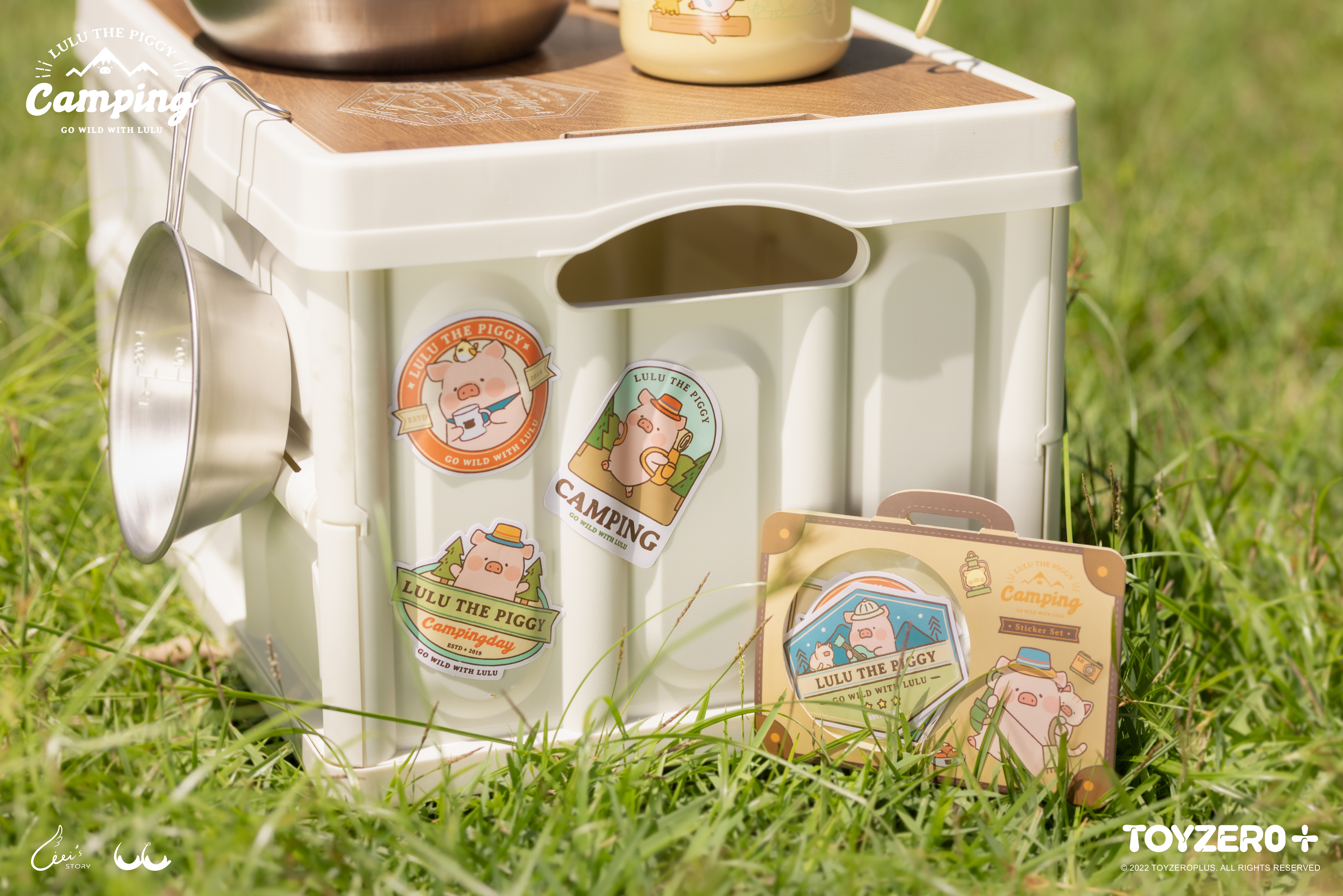 罐頭豬 LuLu 露營 - 貼紙包