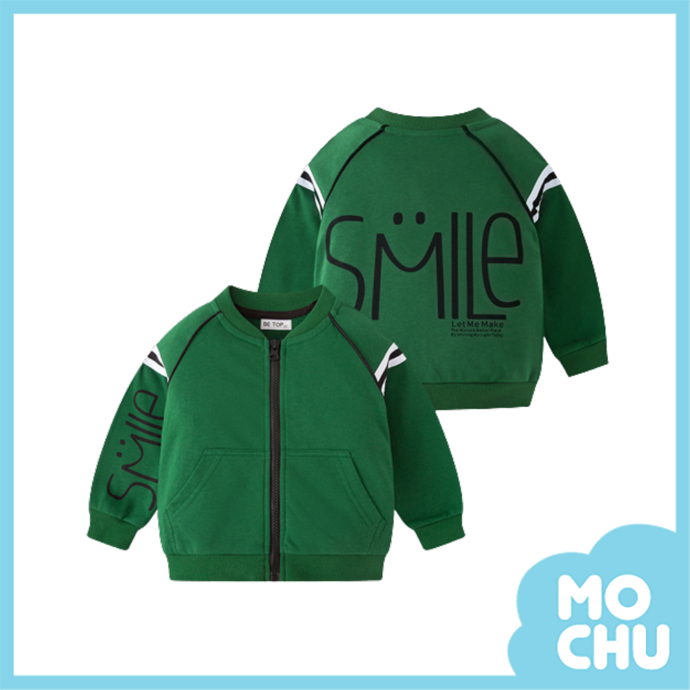 SMILe印花棒球外套(兩色)