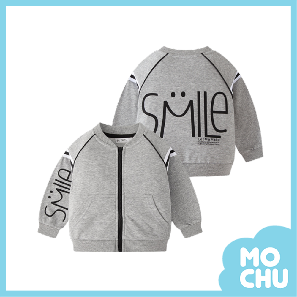 SMILe印花棒球外套(兩色)