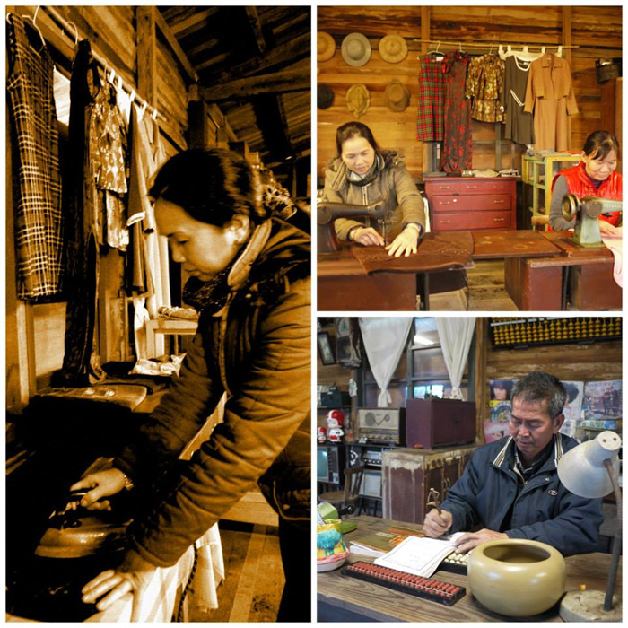 繽紛的雜貨店、古早味理髮廳、嘉義客運售票亭 繽紛的雜貨店、古早味理髮廳、嘉義客運售票亭