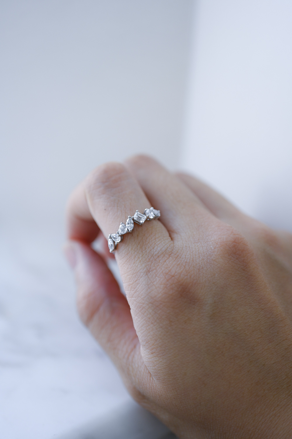 18K Mixed Fancy Shape Diamond Ring