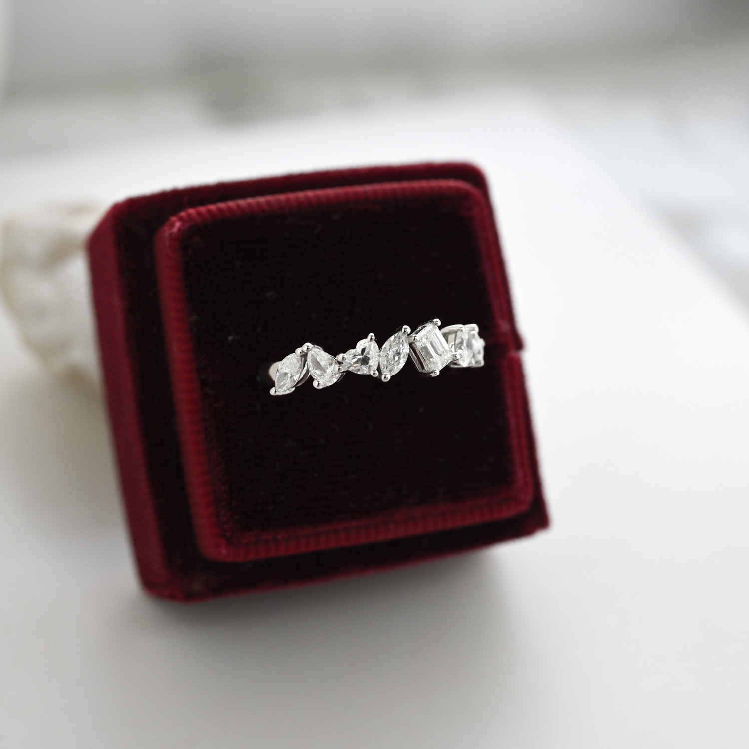 18K Mixed Fancy Shape Diamond Ring