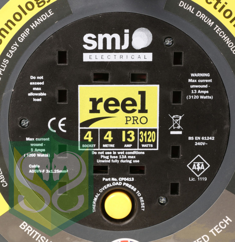 Smj ReelPro Small neat and Compact design cable reel ( 4M / 5M / 8M / 10M / 15M / 25M )