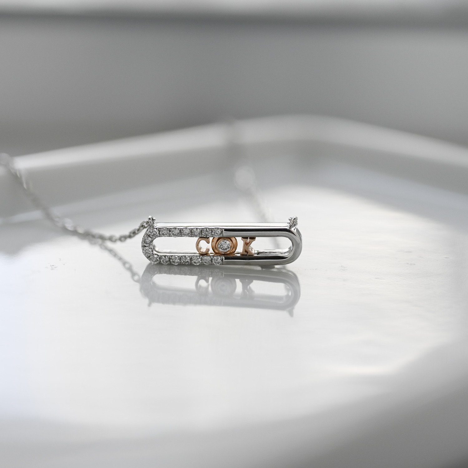 18K Especial Your Own Initial Diamond Necklace