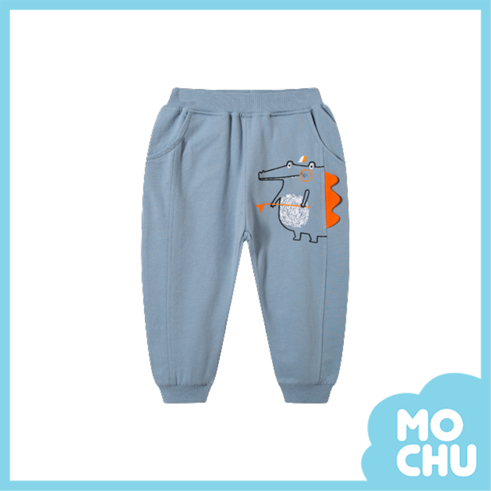 恐龍舉旗休閒長褲(三色)