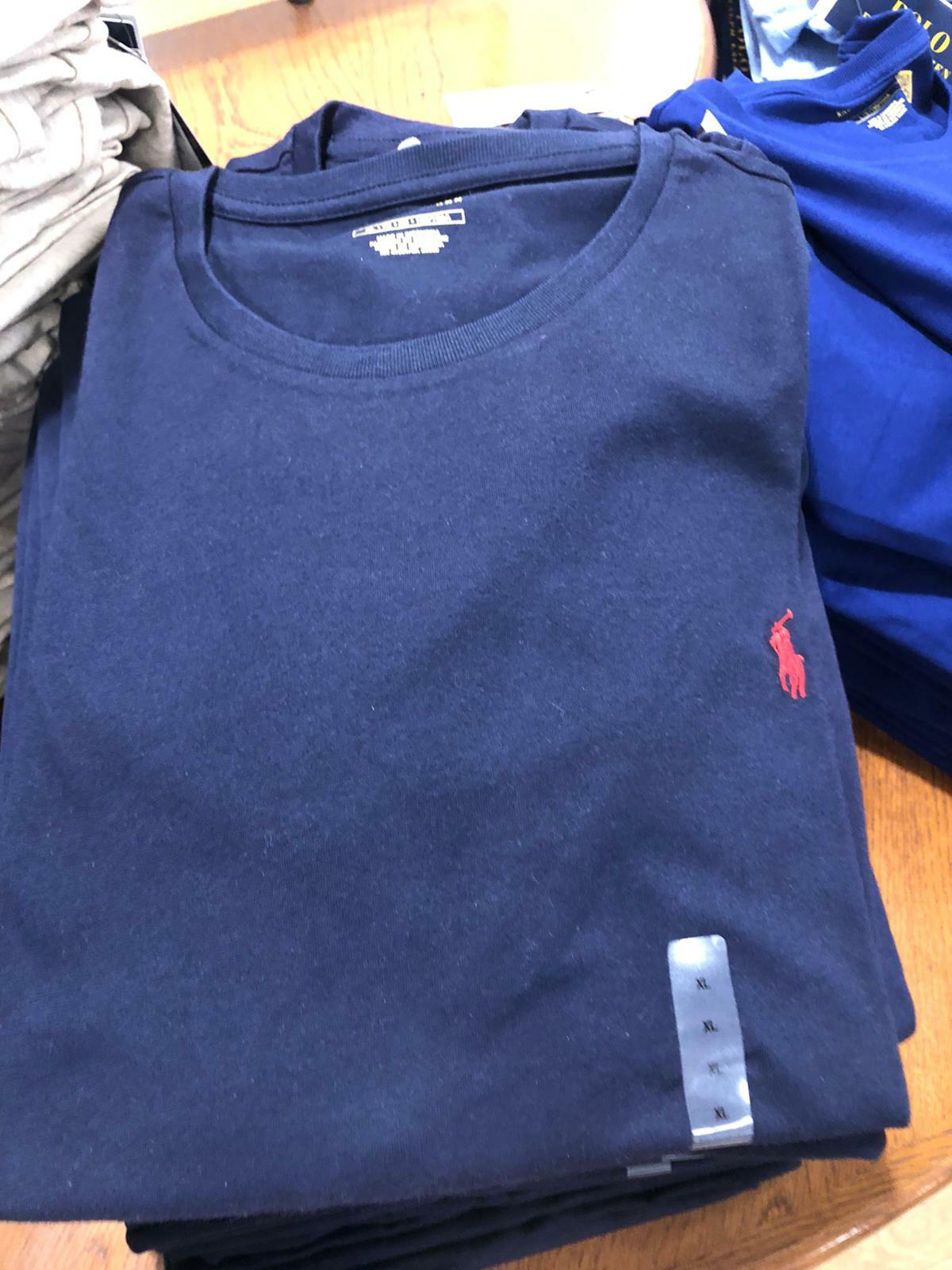 [U] POLO RALPH LAUREN MEN'S CREW NECK SHORT SLEEVE T-SHIRT, 710610667004-INK (UPR149)