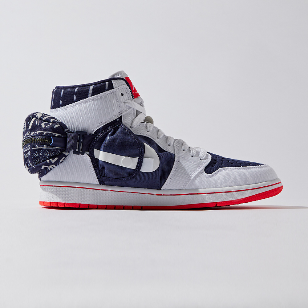 Nike Jordan 1 Utility Quai 男白藍AJ1 高筒運動休閒鞋DV1717...