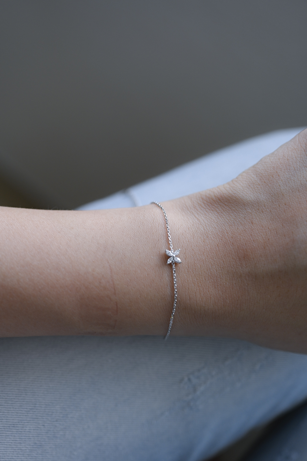 18K Marquise Diamond Bracelet