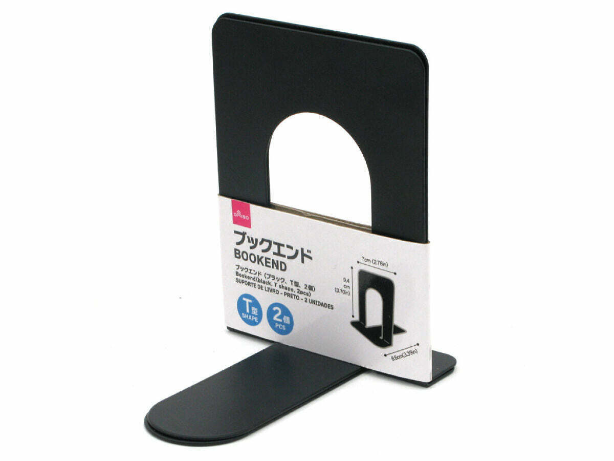 T型書擋/黑 7x9.4x8.6cm 2入
