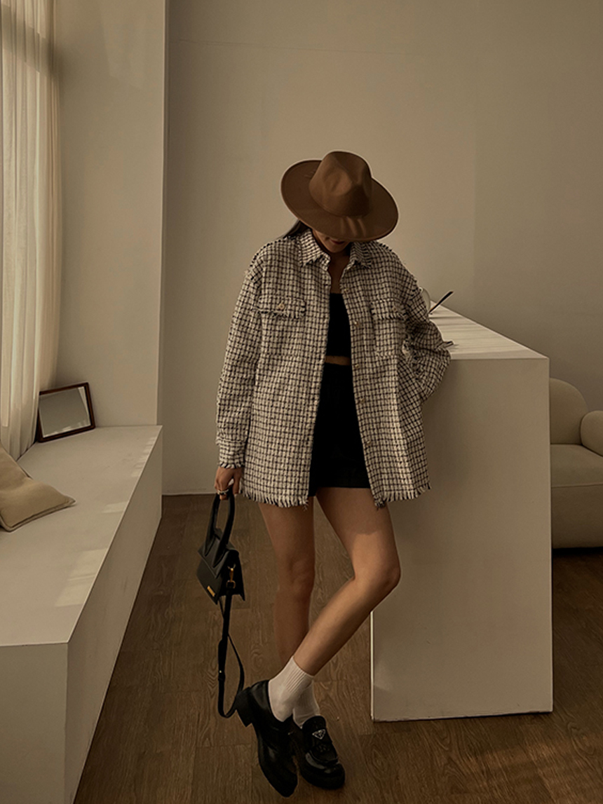 J5679 鬚邊貴氣小香襯衫