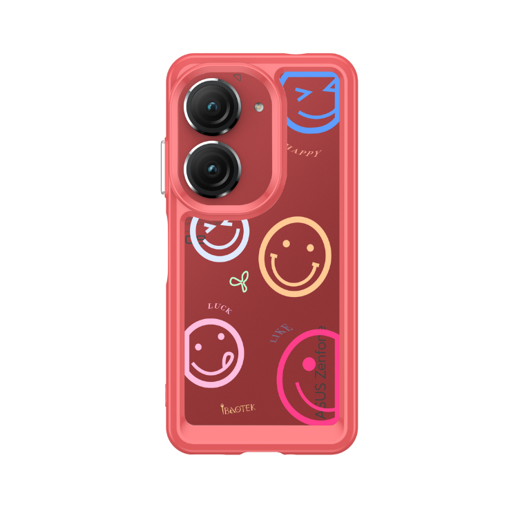 Asus ZenFone 9/10手機防摔殼繽紛笑臉