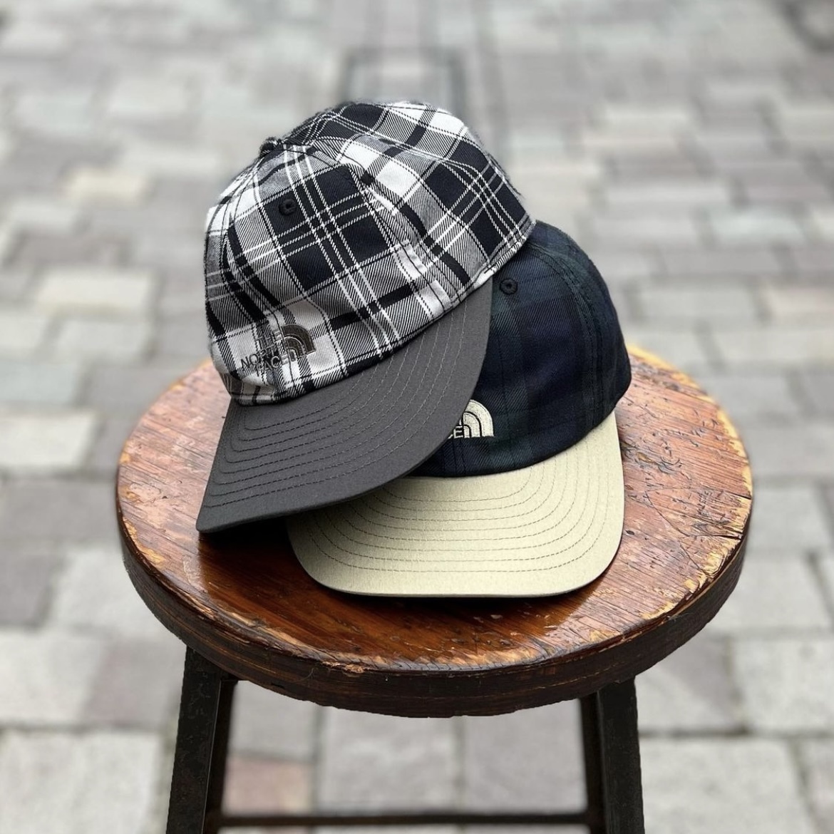 特價現貨┃日本 TNF 紫標 PURPLE LABEL 紫標 格紋 拼接 老帽