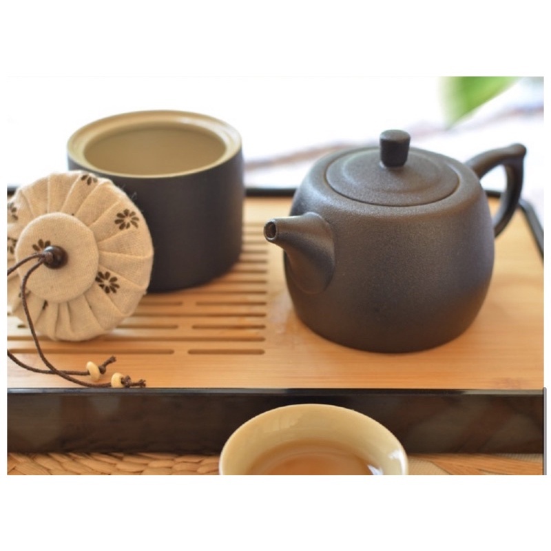 SADOMAIN 仙德曼】 1壺4杯粗陶茶具旅組14件組