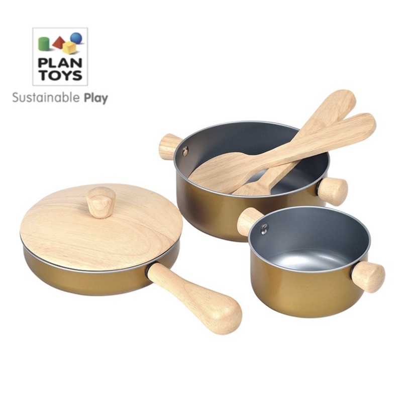 【樂森藥局】泰國 Plantoys 小主廚－六件式鍋具組