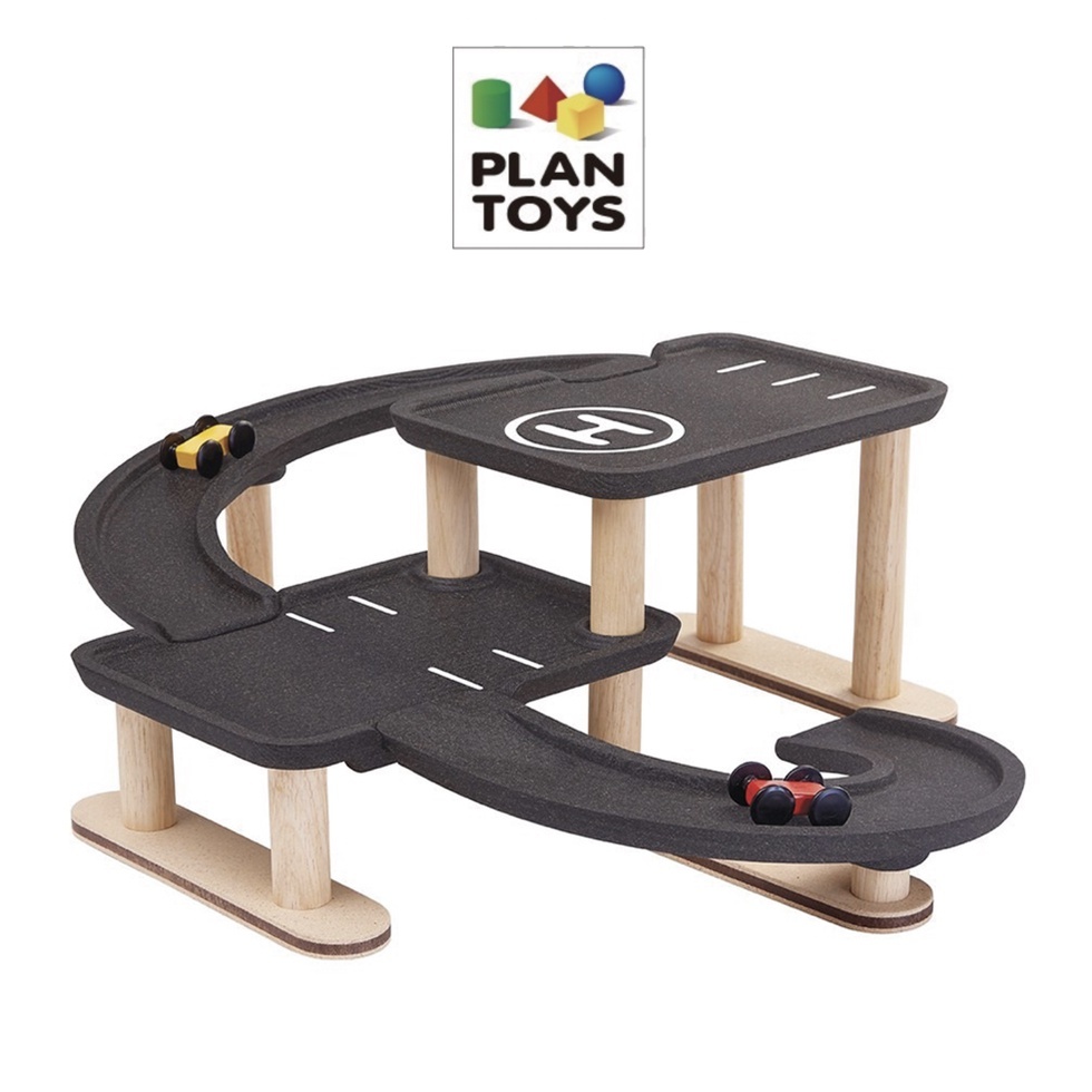 【樂森藥局】泰國 Plantoys 賽車場立體停車塔（本產品需自行組裝）