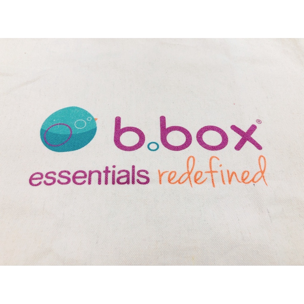 【樂森藥局】澳洲 b.box logo 帆布束口袋 餐具袋 收納袋 零食袋 多功能束口袋