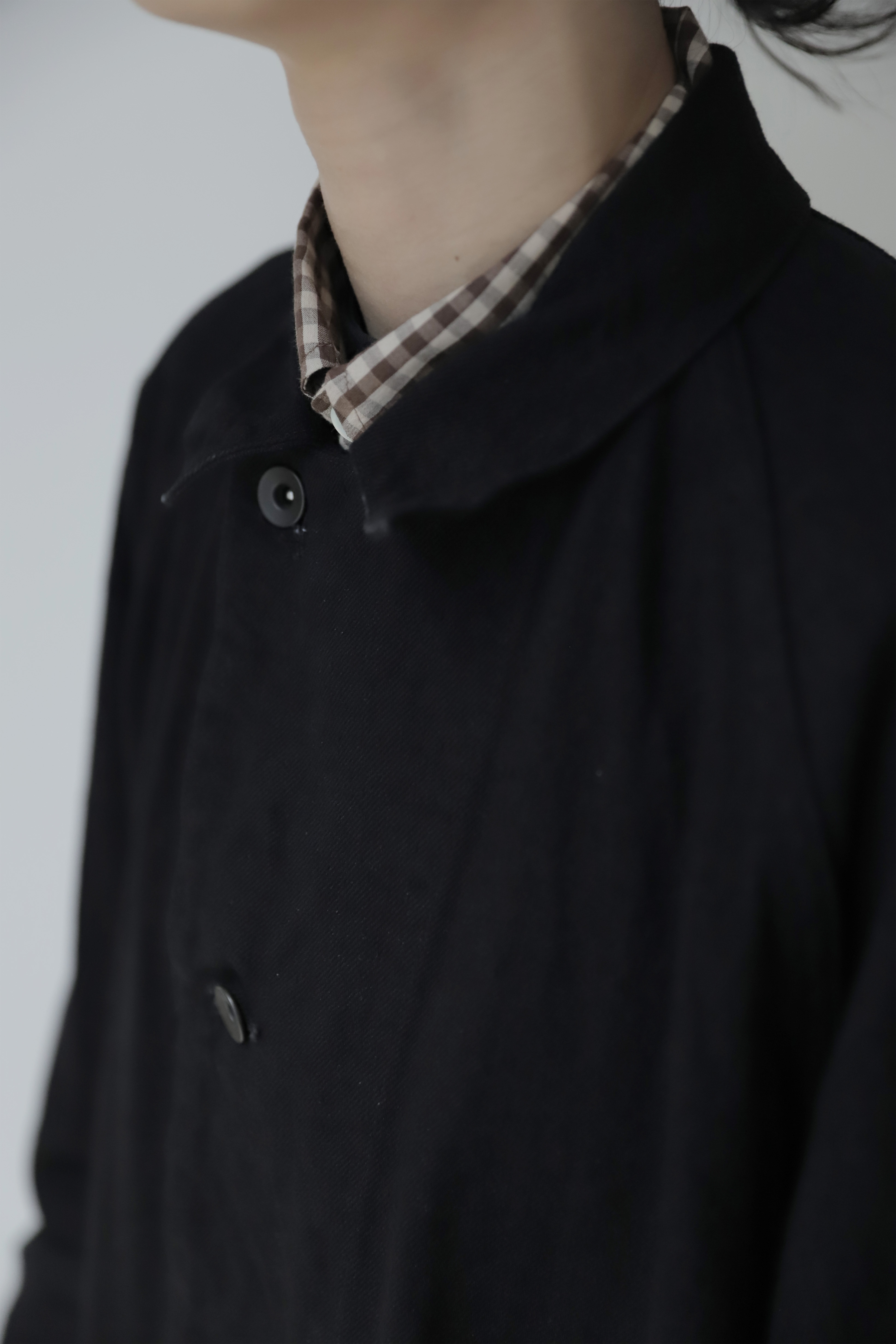 COMOLI - DENIM WORK JACKET BLACK