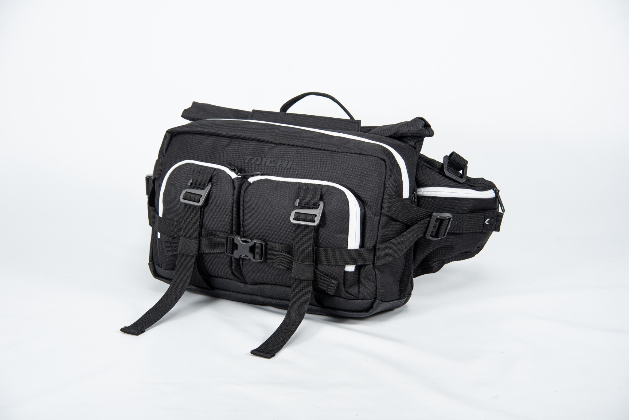TAICHI RSB287 WP HIP BAG 大容量 腰包 黑白色 騎士包