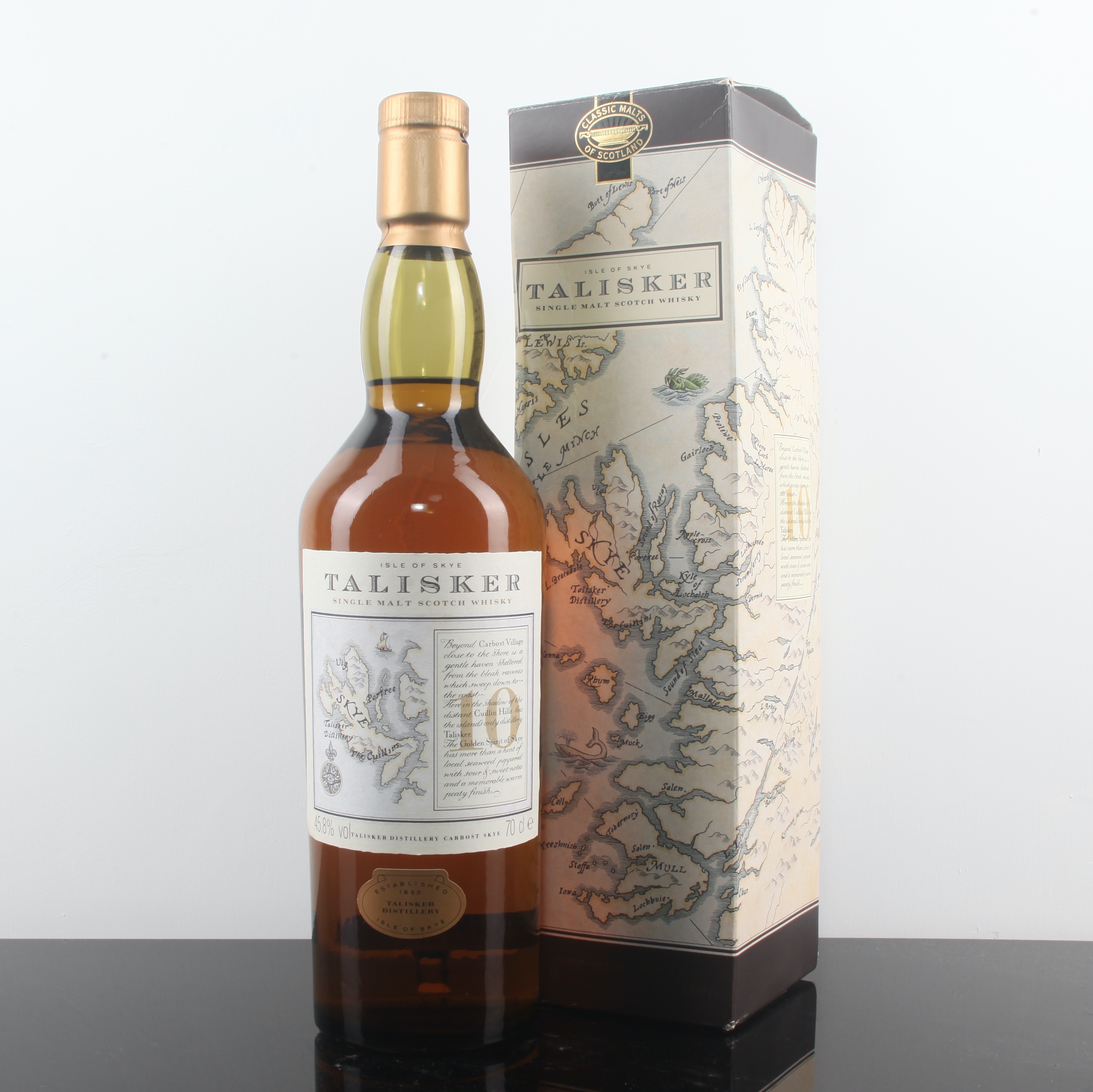 Talisker 10YO Map Label 45.8% 700ml