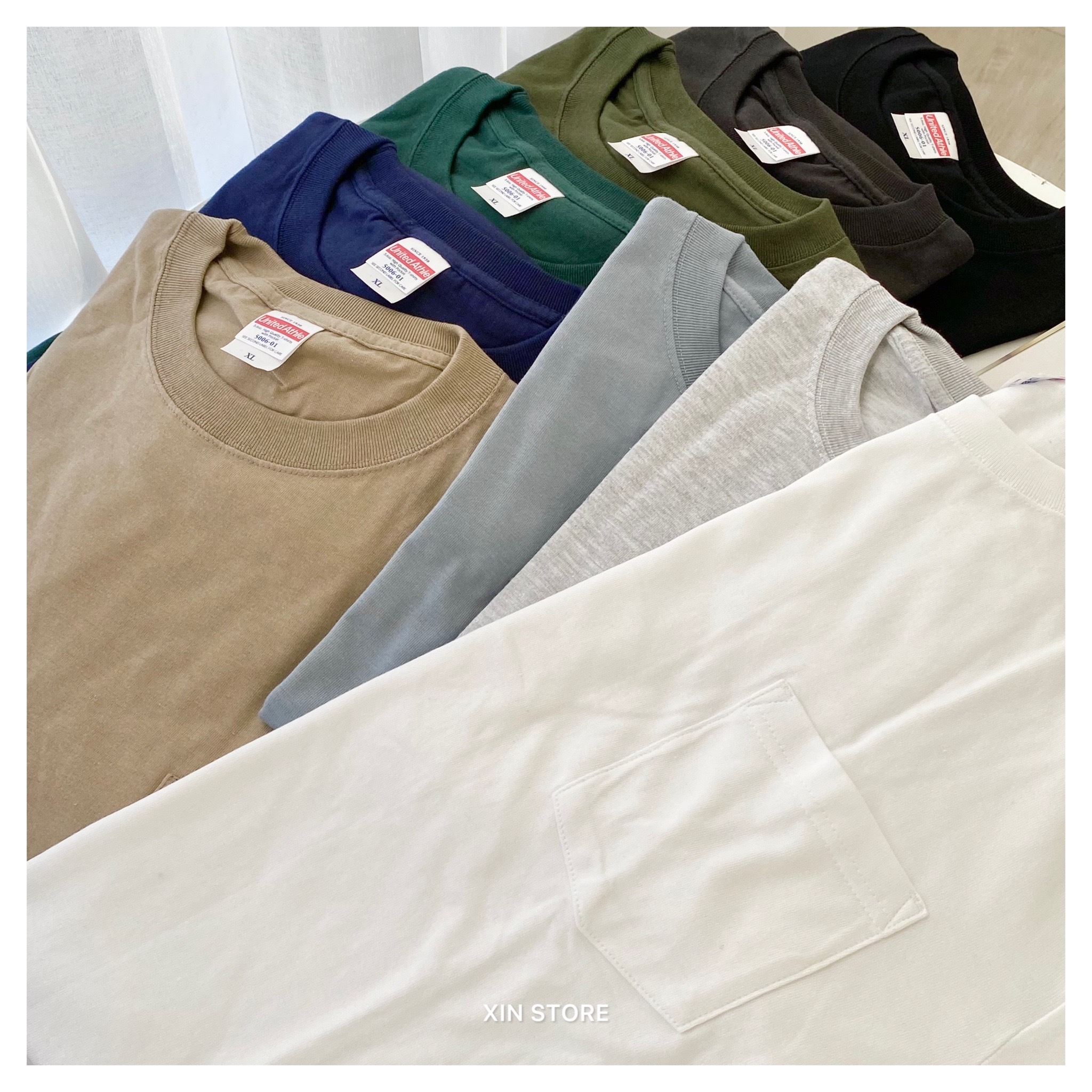 United Athle UA 5006 Tee 5.6oz 短袖 口袋 短T 九色