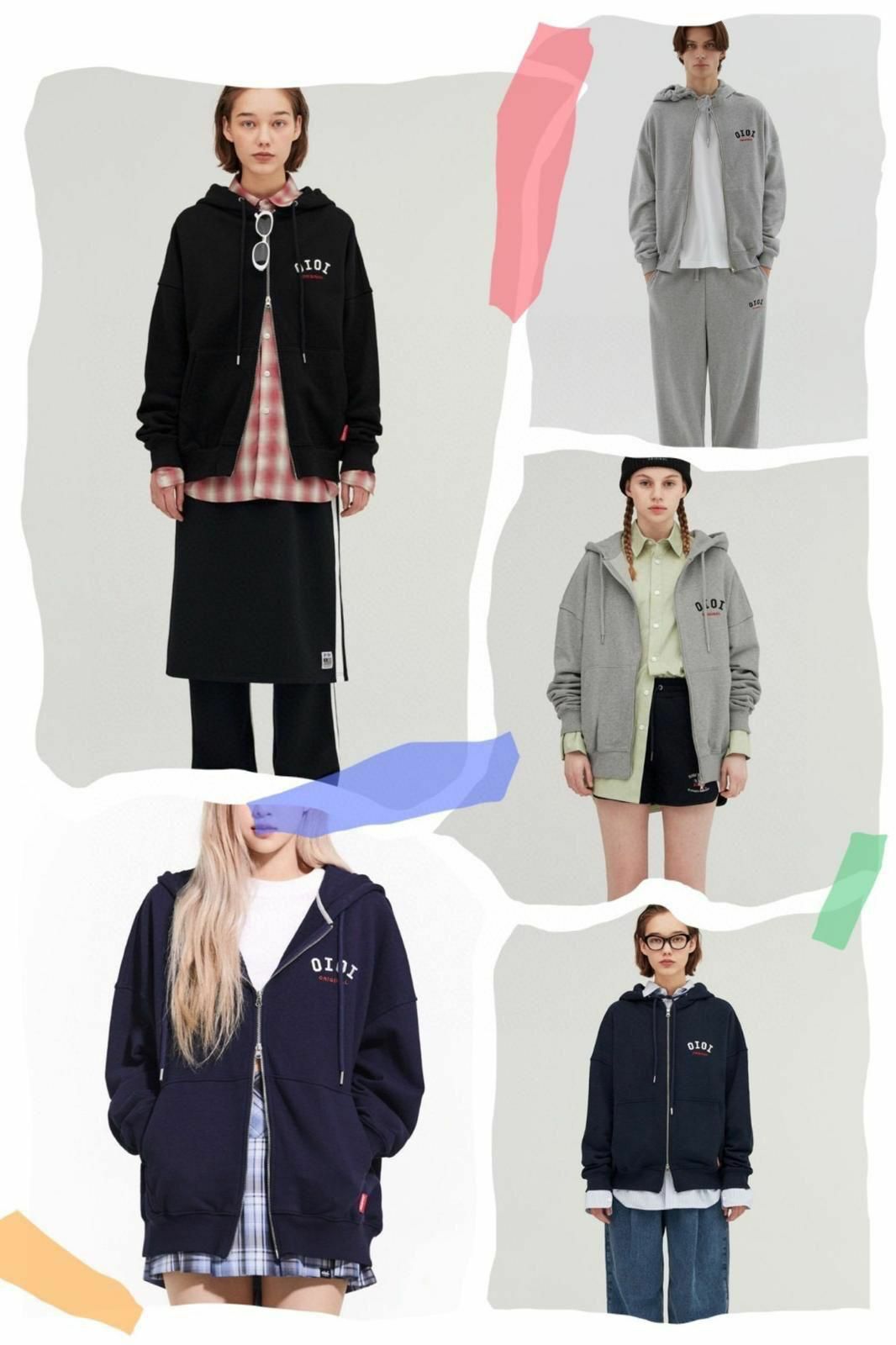 韓國5252 by Oioi Rose 代言同款拉鍊外套-2203101