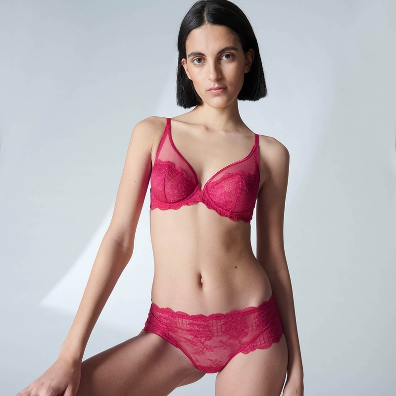 REVE 夢境 全罩V領無襯胸罩 莓果