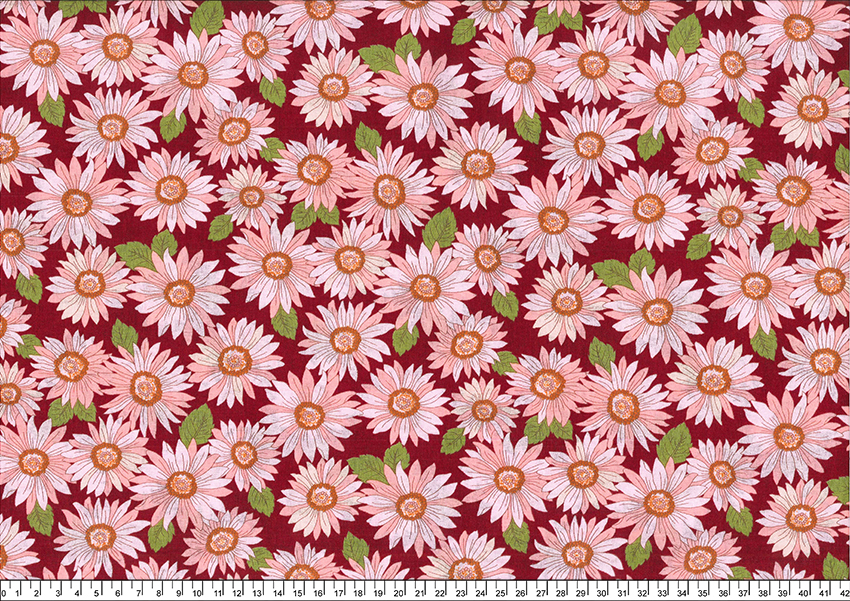 向日葵(一尺)【日本布】紅底