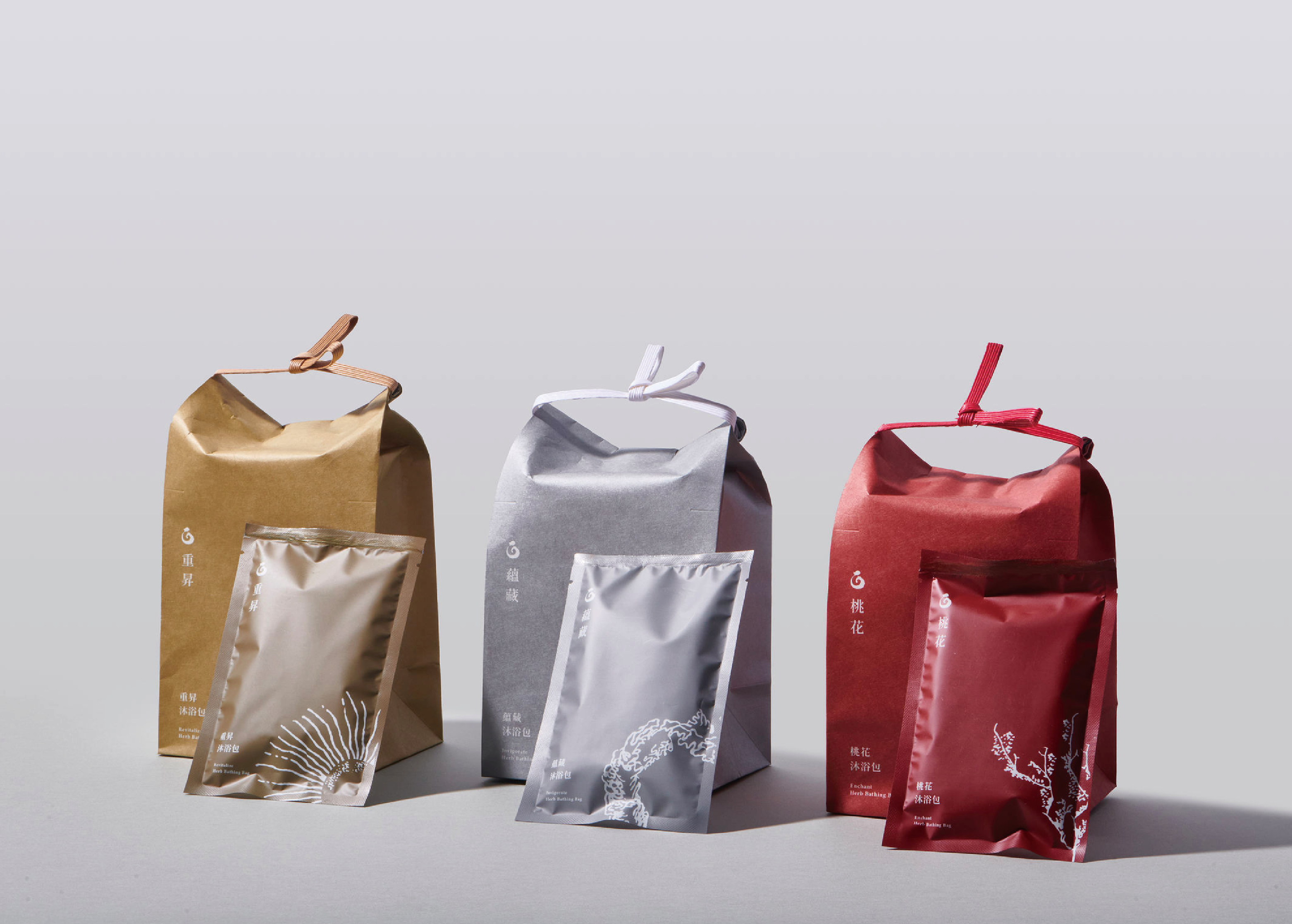 Fang Yuan Yi Mai Bathing Bag Package 方圓一脈氤氳系列沐浴包設計