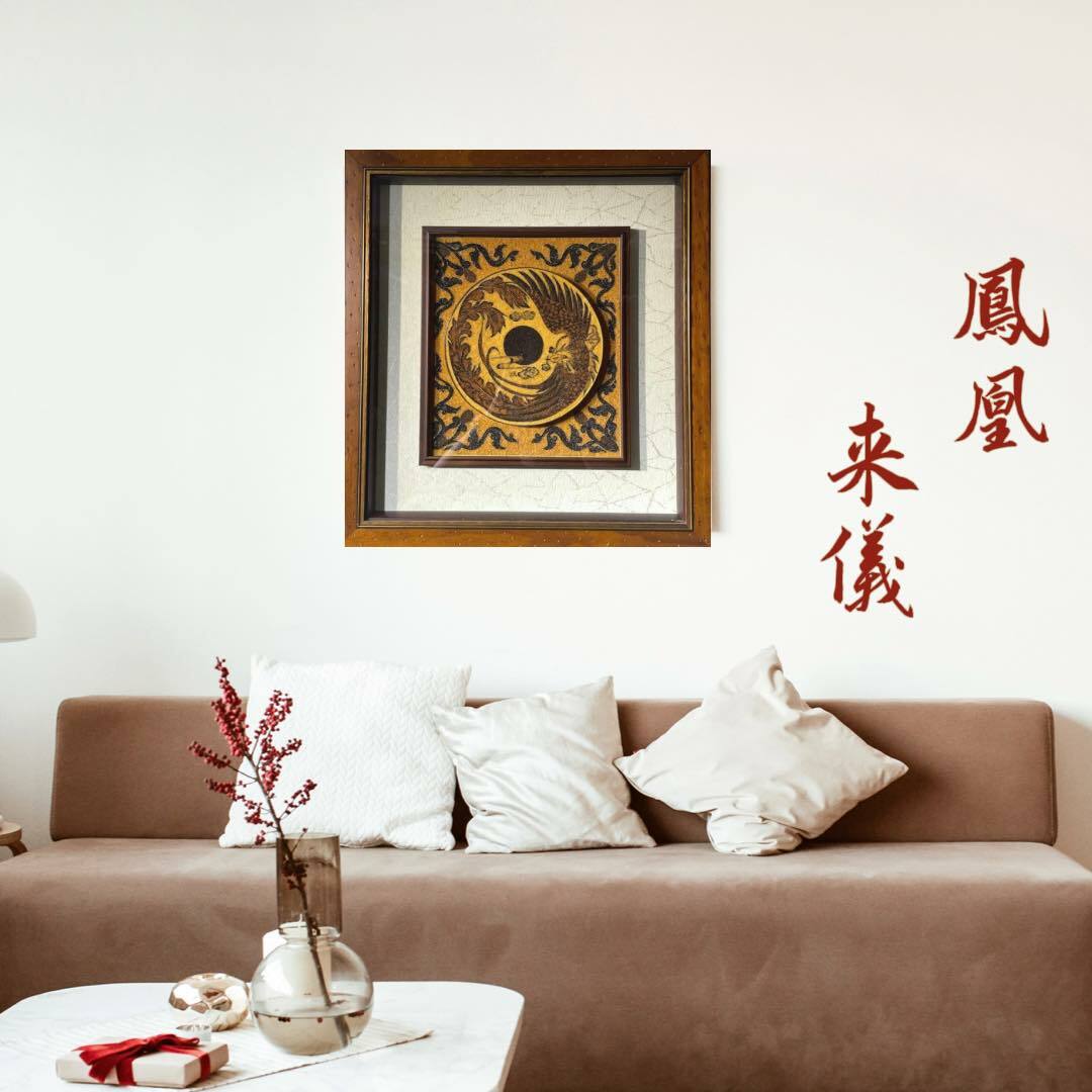 精品款天然波羅的海琥珀純手工拼貼藝術作畫【風水 招財 避邪 轉運 開運 擋煞】