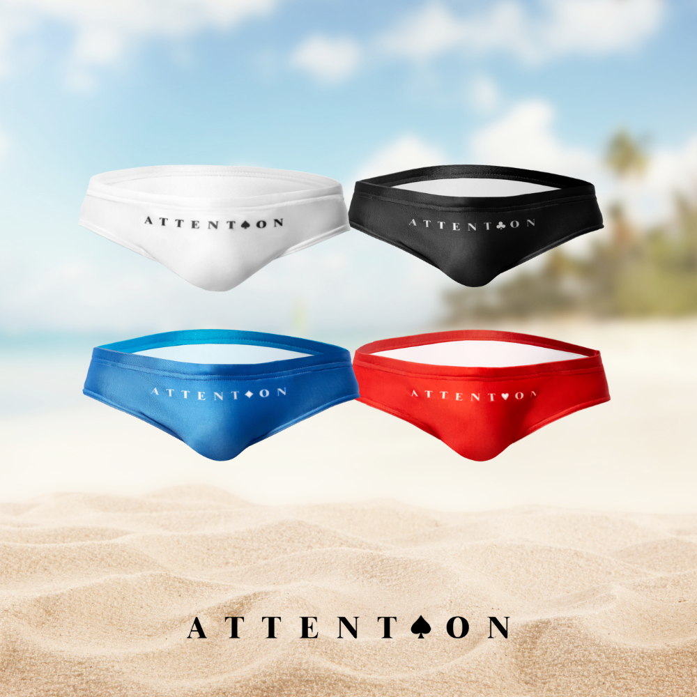 ★包色優惠★【黑桃、紅心、方塊、梅花四件組】撲克系列王牌三角泳褲