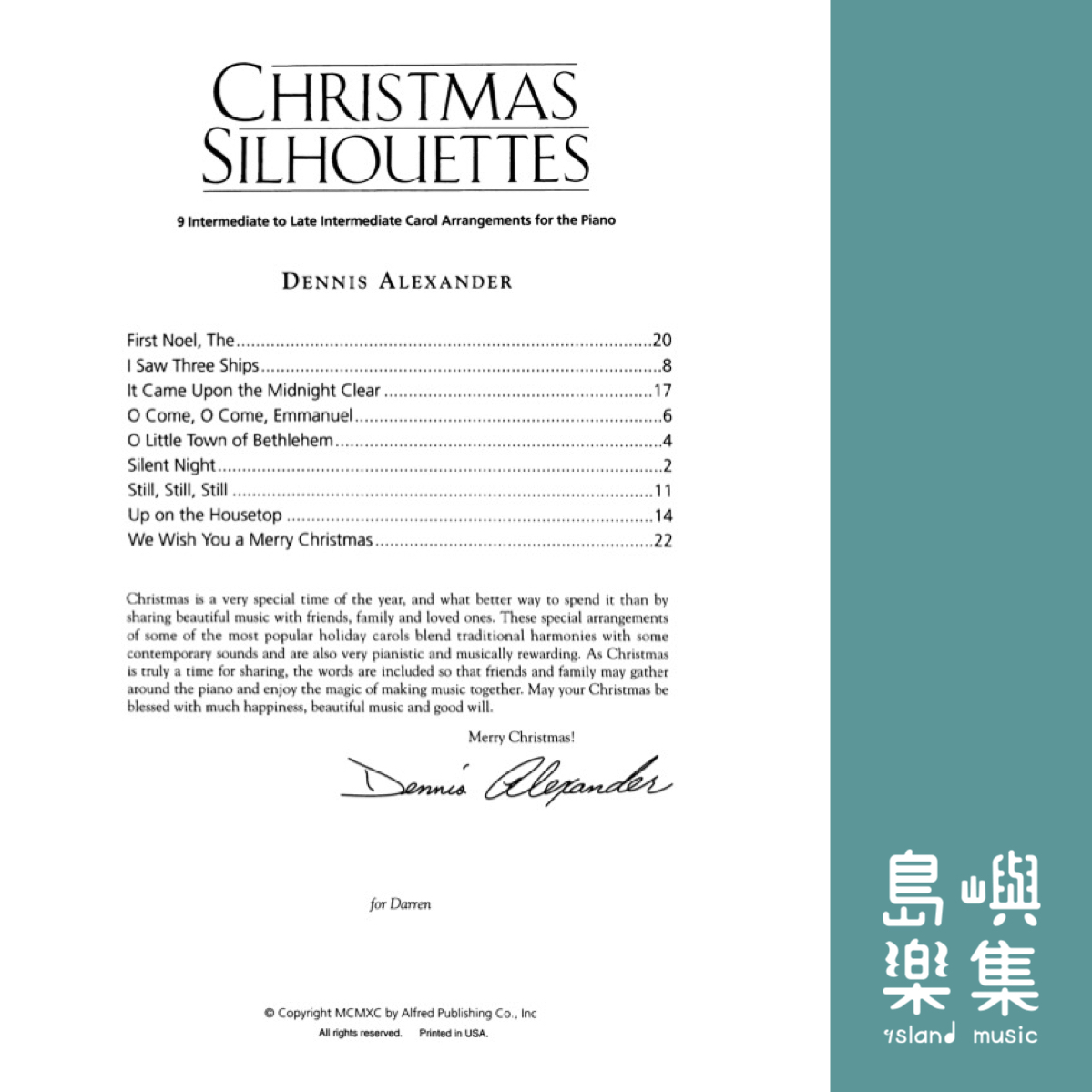 Dennis Alexander: Christmas Silhouettes