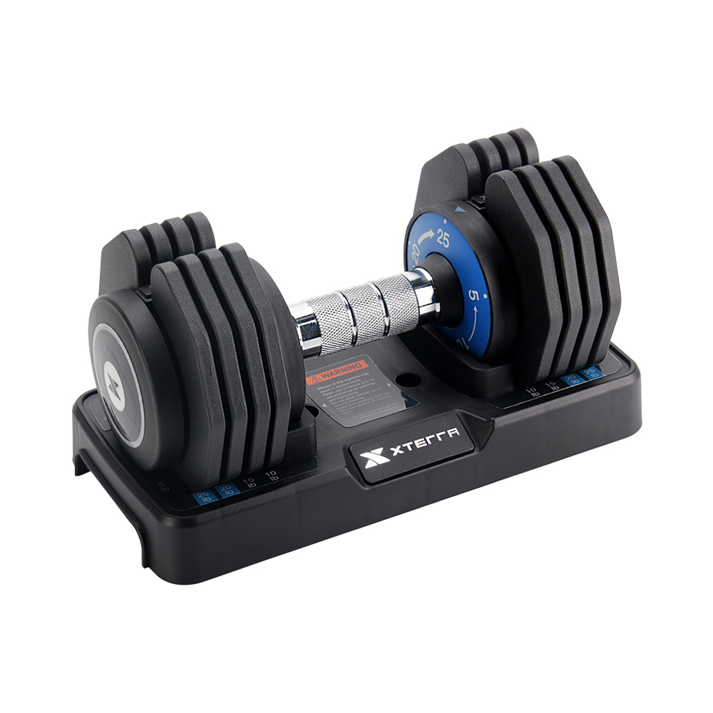 XTERRA 速拆可調式啞鈴25kg（5段重量設計/單手調重）