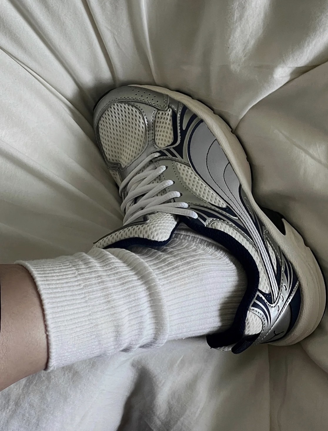 Puma Y2K復古鞋 白銀