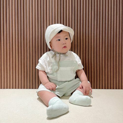 Dot to Dot 涼爽熊仔俏皮背帶褲