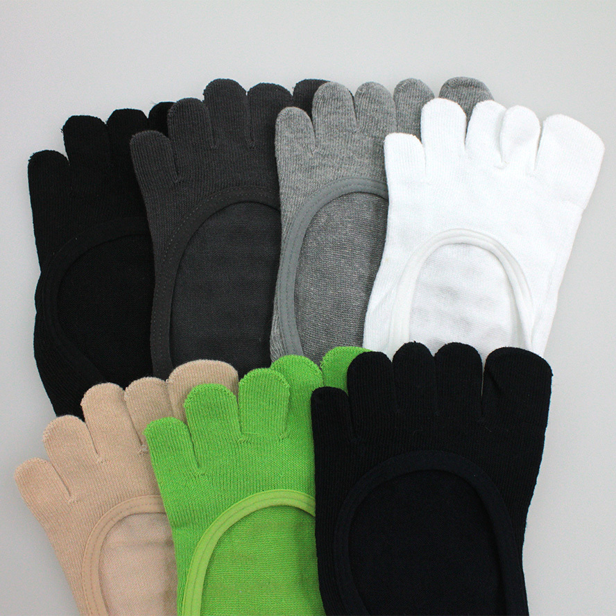 素面。止滑。五趾襪。襪套。隱形襪917