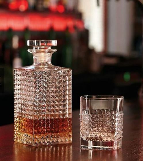 Luigi bormioli ELIXIR 威士忌禮盒組(1壺4杯)/1組