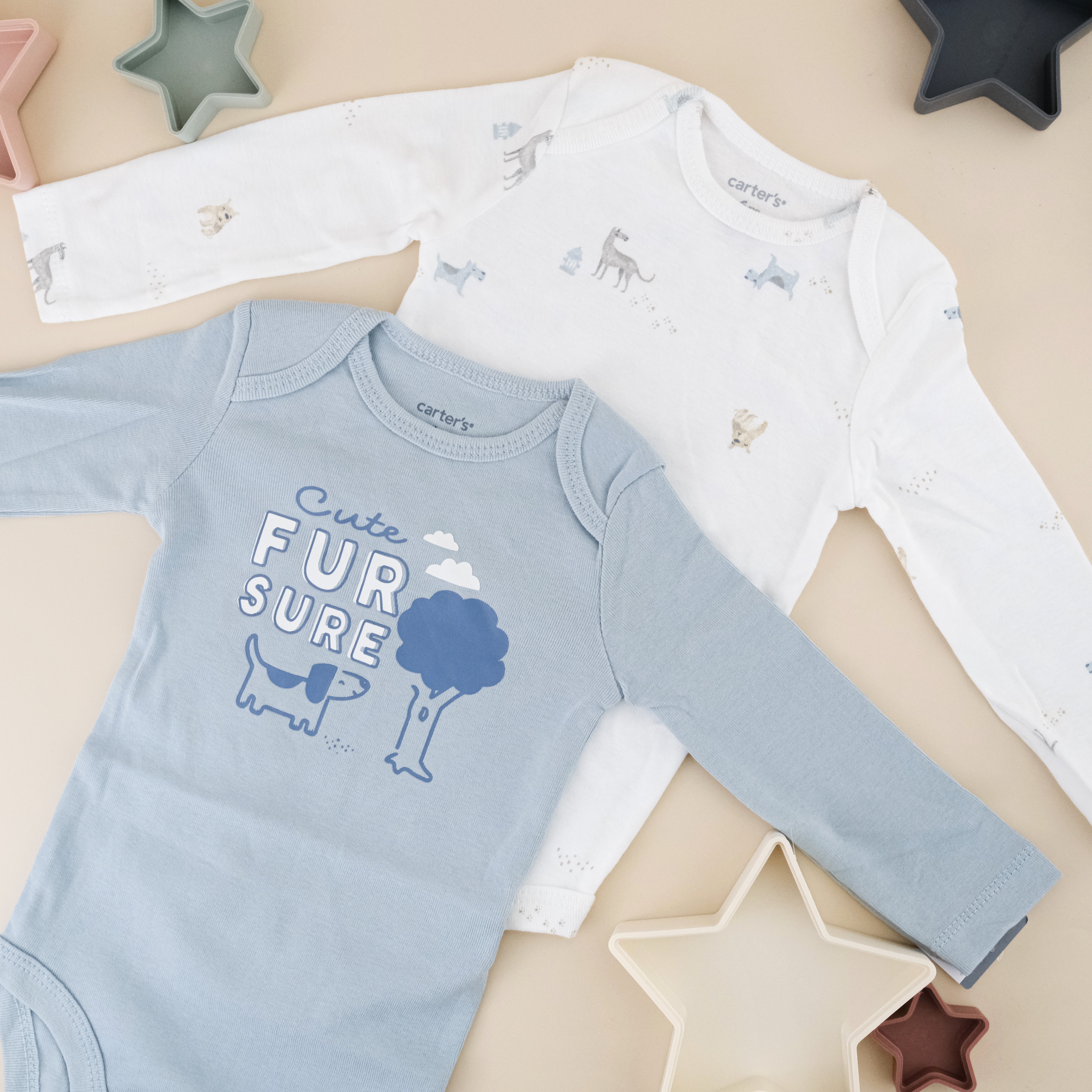 長袖包屁衫兩件裝（尺碼：6個月）