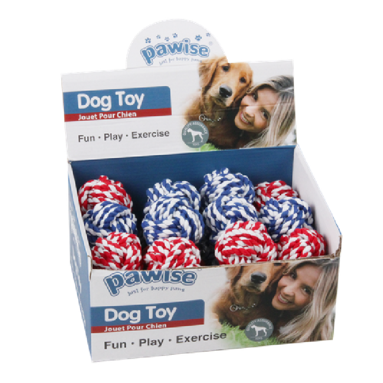 Pawise⎜麻繩波波 6cm (紅白色/藍白色)（No.14745)